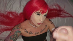 Skinny Whore Gives Blowjob