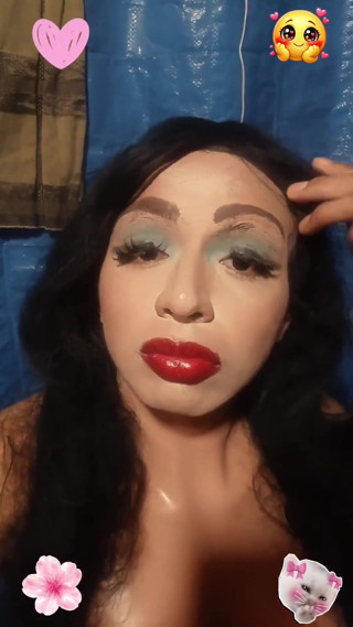 Transvestite woman flirting with the camera then getting turned on and showing off her butt | Tranny Update | Porn videos