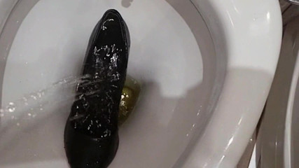 Pissing onto my friend's wife's black Pump Highheel Shoe