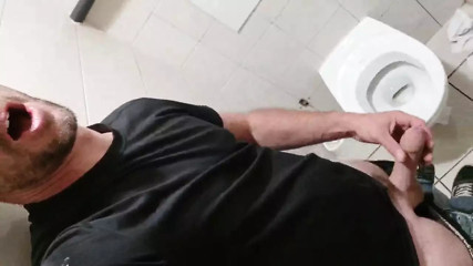 Highway restroom jerk off, remi06cam4