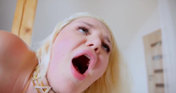 Blond Bimbo Hard Anal Fuck on Set
