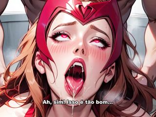 Scarlet Witch Wanda Being Blowjob And Sucking Your Cock - HentaiJoi Guided Handjob