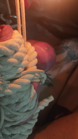 Goode Girl Flogging Balls by Candle Light POV
