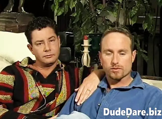 Gay couple bang hardcore after a deep interview