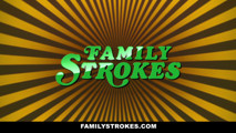 Teen stepdaughter Marsha May and her stepdad play strip pool