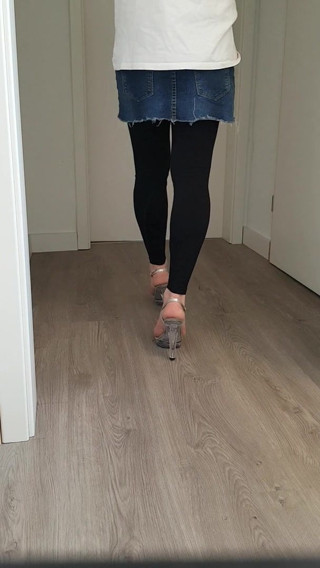 dwt sissy crossdresser heels red toes teasing