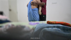 owner having fun with desi maid