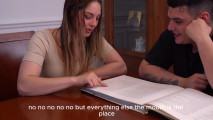Big Ass Wants My Huge Cock Instead of Studying! Keila Bassi Vs. Giant Cock!