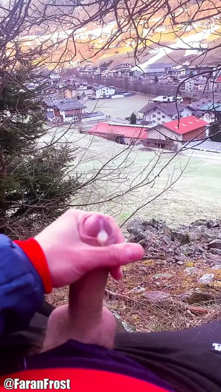 I shot multiple loads of cum in the woods! Piss and orgasms. Risk of getting caught!