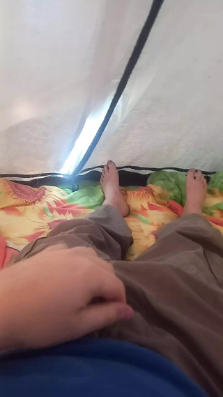 cock handjob after a week of abstinence