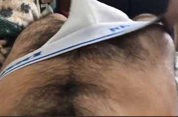 Good morning, that's how my hairy cock woke up, standing up to jerk me off or someone to give me some really good feelin thumbnail