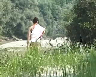 Hot Masturbation by the River