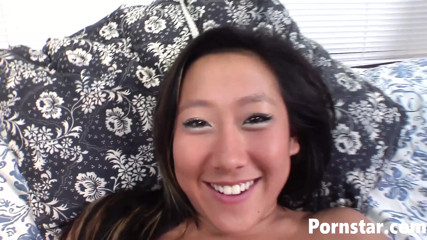 Asian Hottie Tinah Star With Tiny Tits Sucks POV Style
