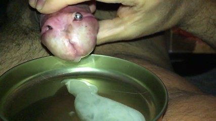 Wanking and milking my cock