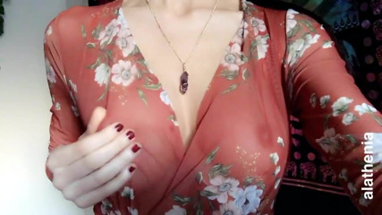 Busty Babe Flashing Her Boobs At Home 1