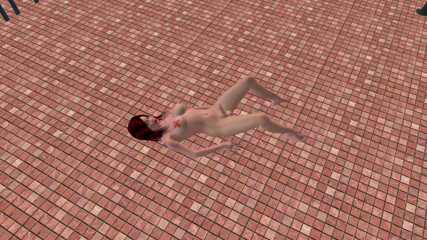 Beautiful Shemale Masturbates with Butt Plug Then Gets Ass Fingered 3D Hentai
