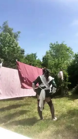 In planter clothes to hang laundry thumbnail