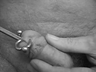 black &amp; white insert of a 8mm X 140mm with a 10mm ball end