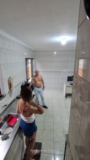 Maid takes off her clothes and accepts a facial for extra.