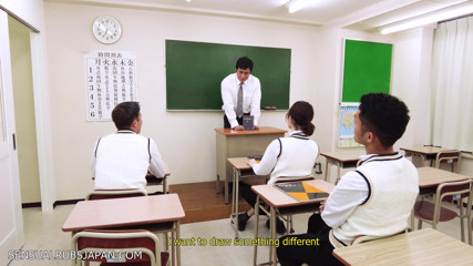 Teacher and Student Strip Naked in Class