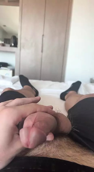 Touching my cock in high-quality, close-up!