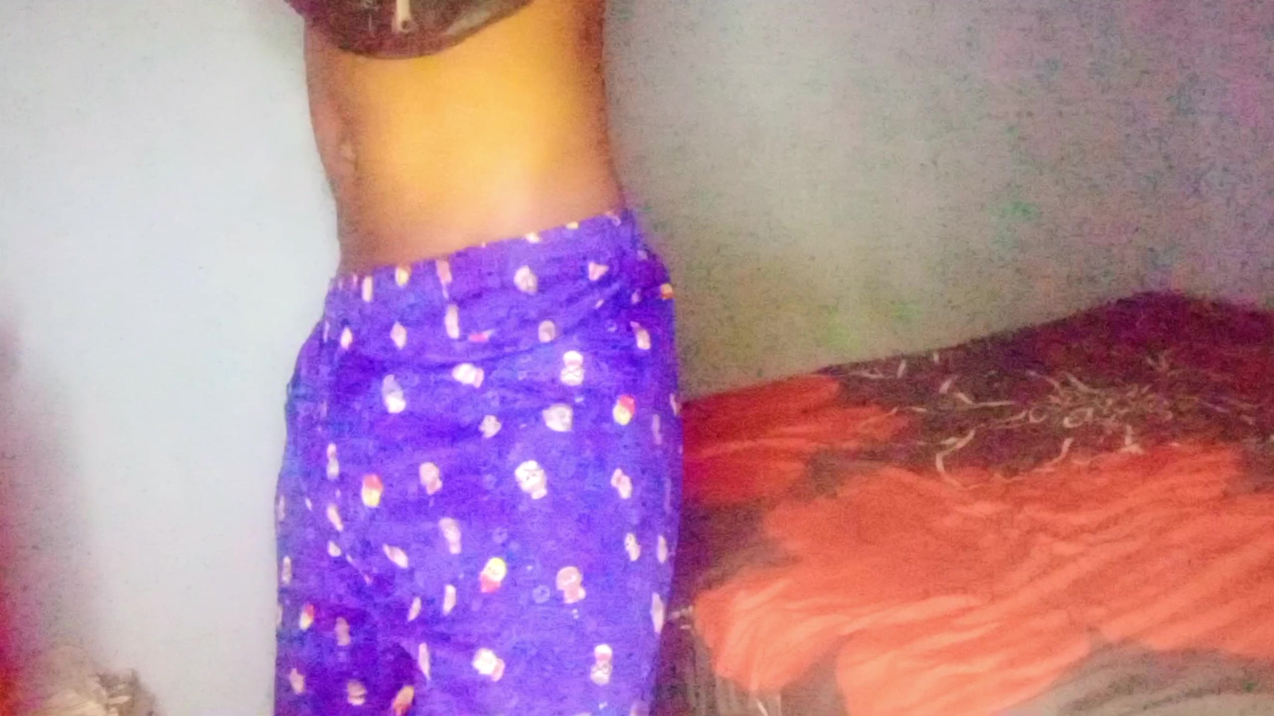 Native Nigerian male get ready to dance and stroke