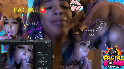 Ebony Beauty Lucckii You Has Amazing BJ Skills and Loves Cum on Her Face