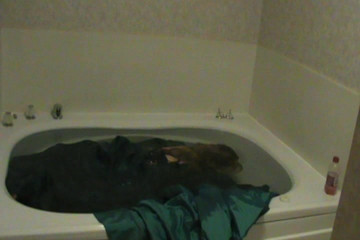 Green dress in the tub pt2