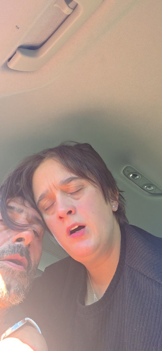 Mature sucking cock in the car