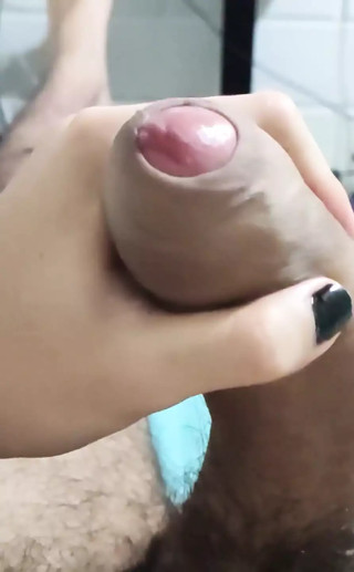 Jerking off close-up