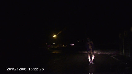 new rubber suit 2 ( near busy road)