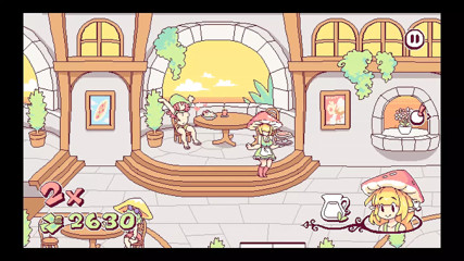 Futanari Di Funghi FUTA Hentai Game Ep.2 she is cumming all over the customers tits and cute faces !