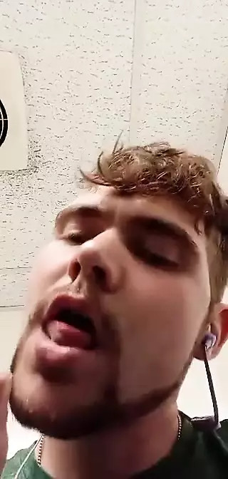Cum shot eating my own cum