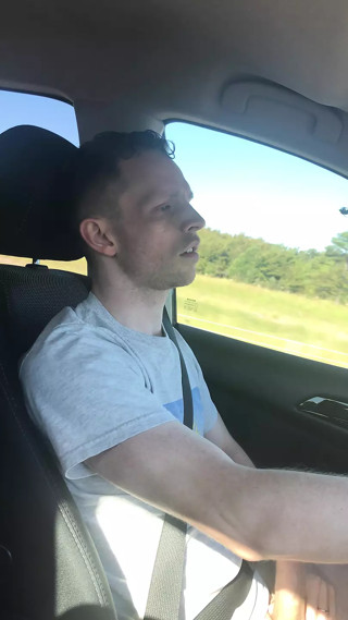 Johnnie Lover Edging On The Road In Public