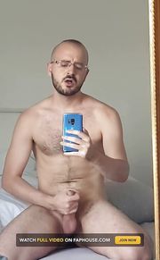 Jerking in front of the mirror