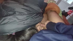 I'm sick in bed and my boyfriend fucks me in the mouth to give me his cum to get better