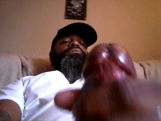 A lil wet juicy morning cum before work