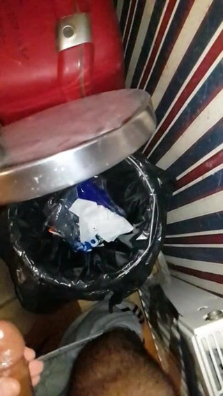 Powerful Horny CUMSHOT Dump in Bin