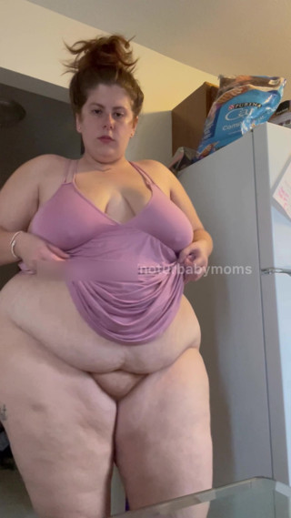 BBW Stripping and Shaking in Pink Dress