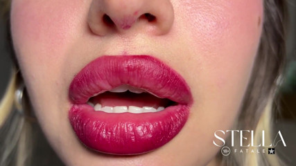 Raspberry – Lip Trembling Red Lipstick – Slow Motion