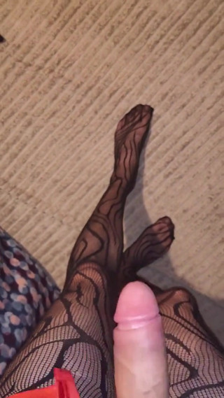 Teasing My Fishnet Stocking thumbnail