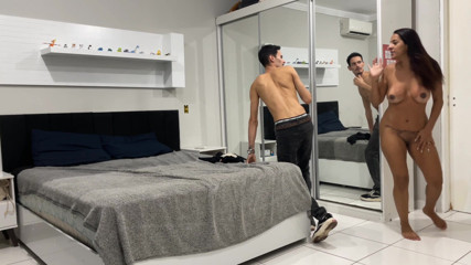 While the cuckold was taking a shower I took the opportunity to give it to the skinny plump