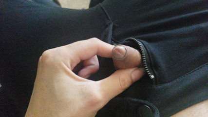 Two finger to stroke barely even dribbles.