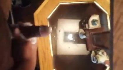 Wanking BBC for Kerry with cum mmmmmm nice cock