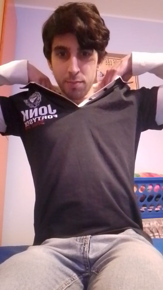 Striptease with big cock
