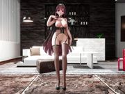 Raiden Mei Honkai Impact Hentai Dance Big Boobs MMD 3D - Red Hair Color Edit Smixix