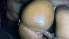 Married woman in transparencies gives herself to the black verg&oacute;n while her husband is away