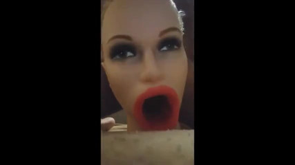 Grabbing her hair and throat orgasm