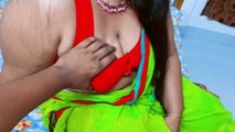 My stepmother came to me to fuck me wearing a new saree, so I fucked her as I wanted.