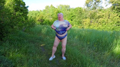 Neighbor Undressed in the Park and Pisses in Front of Everyone